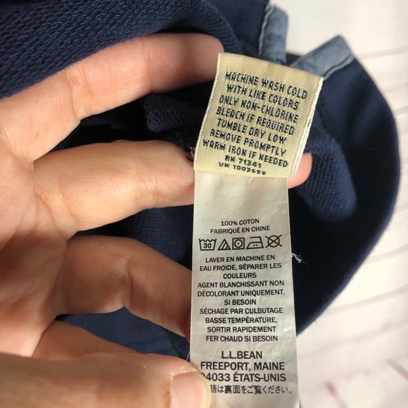 L.L. Bean Oversized Cowl Neck Short Sleeve Sweatshirt - Picture 8 of 8